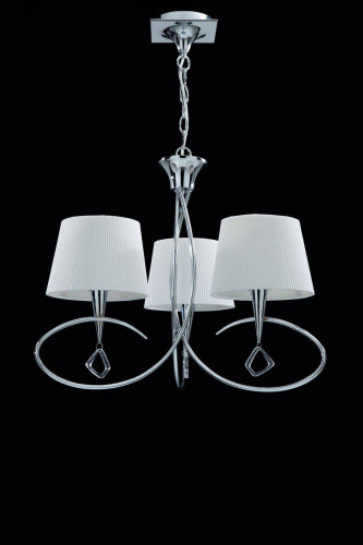 подвесная люстра mantra mara chrome - white 1640 в Благовещенске