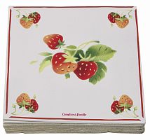 салфетки бумажные клубника comptoir de famille в Благовещенске