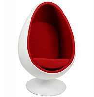 кресло ovalia egg style chair красное в Благовещенске