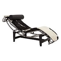 шезлонг chaise longue lc4 черно-белый в Благовещенске
