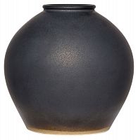 ваза керамическая объемная 26 см antiqued черная в Благовещенске