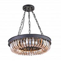 люстра terra black amber d50 черная, стекло янтарного цвета в Благовещенске
