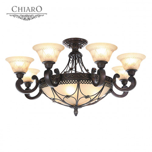 потолочная люстра chiaro айвенго 382012812 бежевая в Благовещенске