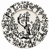 тарелка taika черно-белая в Благовещенске