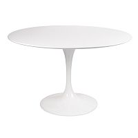 стол eero saarinen style tulip table mdf d110 глянцевый белый в Благовещенске