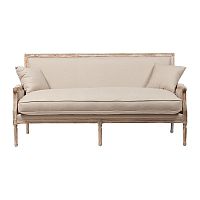 диван auguste salon bench with burlap прямой бежевый в Благовещенске