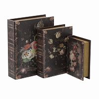 Шкатулки-книги, набор 3 шт. мультиколор