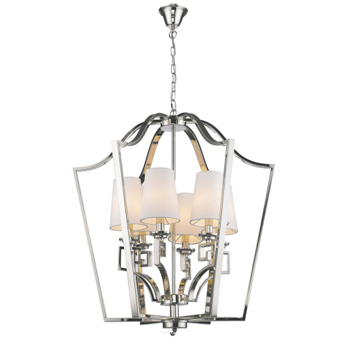 люстра presidential 6 от delight collection белая/никель в Благовещенске