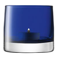 подсвечник стеклянный синий для чайной свечи light colour, 8,5 см в Благовещенске