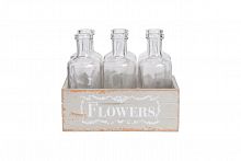 набор стеклянных бутылок flowers в Благовещенске