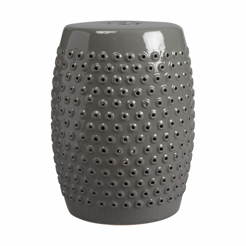 керамический столик-табурет cutwork garden stool серый в Благовещенске