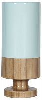 ваза настольная rustic chic tube blue wood в Благовещенске