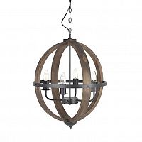 люстра на 4 рожка коричневого цвета в Благовещенске