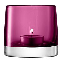 подсвечник стеклянный лиловый для чайной свечи light colour, 8,5 см в Благовещенске