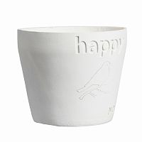 цветочный горшок happy белый в Благовещенске