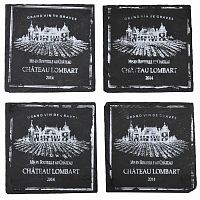 подставки под стакан квадратные сланец (набор шт) comptoir de famille в Благовещенске