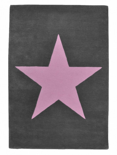 ковер wool star темно-серый-розовый в Благовещенске
