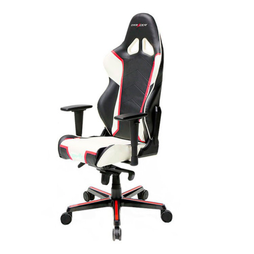 кресло геймерское dxracer racing черно-бело-красное в Благовещенске