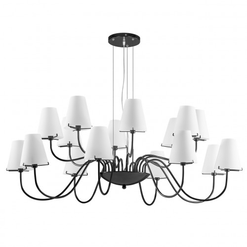 подвесная люстра lightstar diafano 758167 черная в Благовещенске