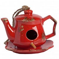 aромолампа для эфирных масел красная в виде чайника candelero red, 17 см в Благовещенске