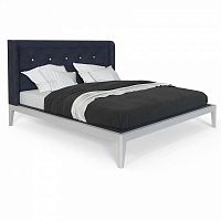 кровать двуспальная 160x200 темно-синяя fly soft new в Благовещенске
