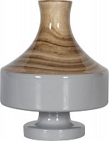 ваза настольная rustic chic vase wood grey в Благовещенске