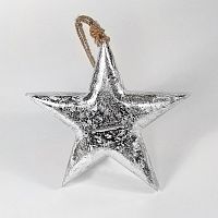 игрушка на елку звезда серебряная snow star, 15х15х2,5 см в Благовещенске
