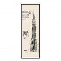 постер chrysler building черный в Благовещенске