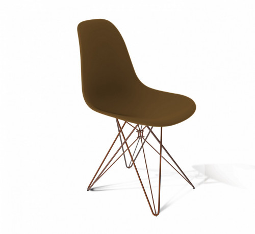 стул dsr коричневый s50 (eames style) в Благовещенске