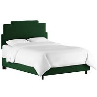 кровать двуспальная 180х200 зеленая paxton emerald velvet в Благовещенске