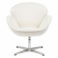 кресло swan chair белое в Благовещенске