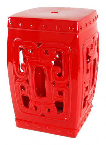 керамический столик-табурет oriental stool red в Благовещенске