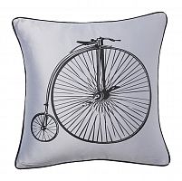 подушка с ретро-велосипедом retro bicycle grey в Благовещенске