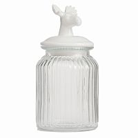 декоративная банка с крышкой deer средняя в Благовещенске