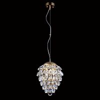 подвесной светильник crystal lux charme sp3+3 led gold/transparent в Благовещенске