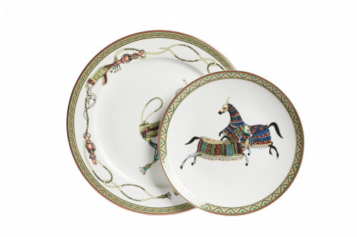комплект тарелок antique (светлая) в Благовещенске
