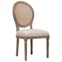 стул vintage french round cane back кремовый лён в Благовещенске