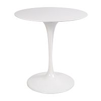 стол eero saarinen style tulip table top mdf d70 глянцевый белый в Благовещенске