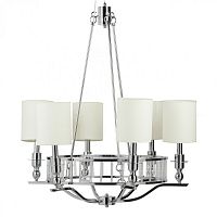 люстра easton light chandelier хром, бежевая в Благовещенске