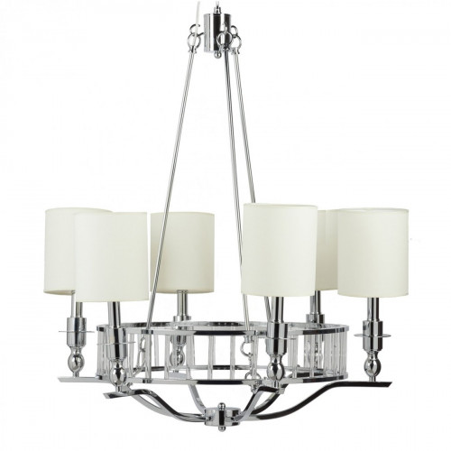 люстра easton light chandelier хром, бежевая в Благовещенске