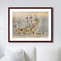 картина: scenes of traders in nagasaki, 1750г. в Благовещенске