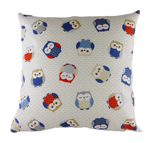 подушка с принтом owl print blue в Благовещенске