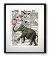 постер elephant and balloon а3 в Благовещенске