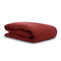 пододеяльник изо льна бордового цвета essential 200х200 в Благовещенске