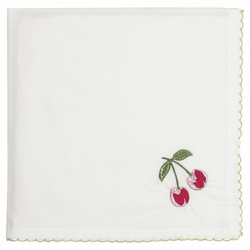 салфетка cherry red w/embroidery в Благовещенске