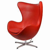 кресло arne jacobsen style egg chair красное в Благовещенске