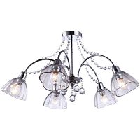 потолочная люстра arte lamp silenzio a9559pl-5cc хром в Благовещенске