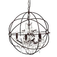 люстра foucault's orb crystal (45*45*40) коричневая в Благовещенске