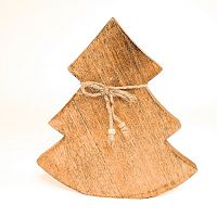 украшение новогоднее ель деревянная wooden tree, 23х23х2,5 см в Благовещенске