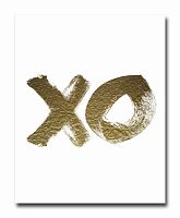 постер xo золотой a4 в Благовещенске